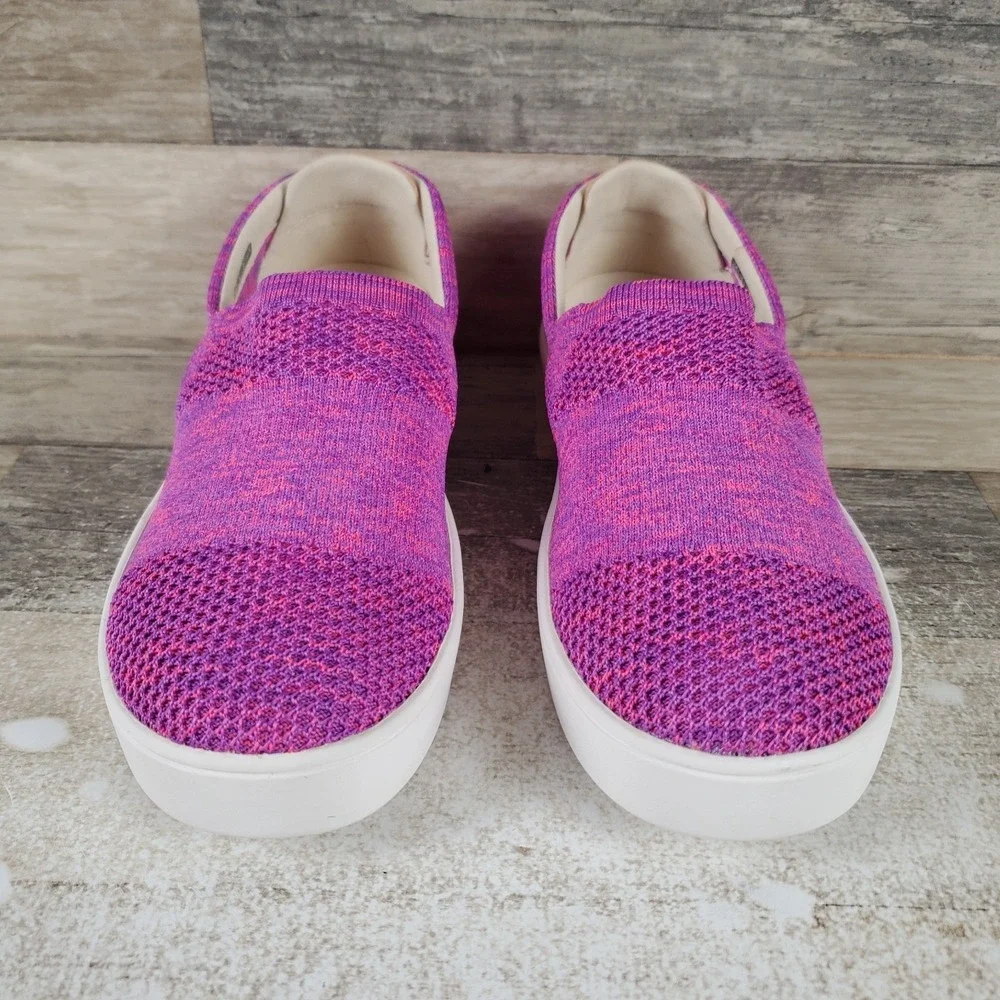 Spenco Bahama Womens Shoes Sz 6.5 W Blush Coastal Knit Cushioned Slip-On Sneaker